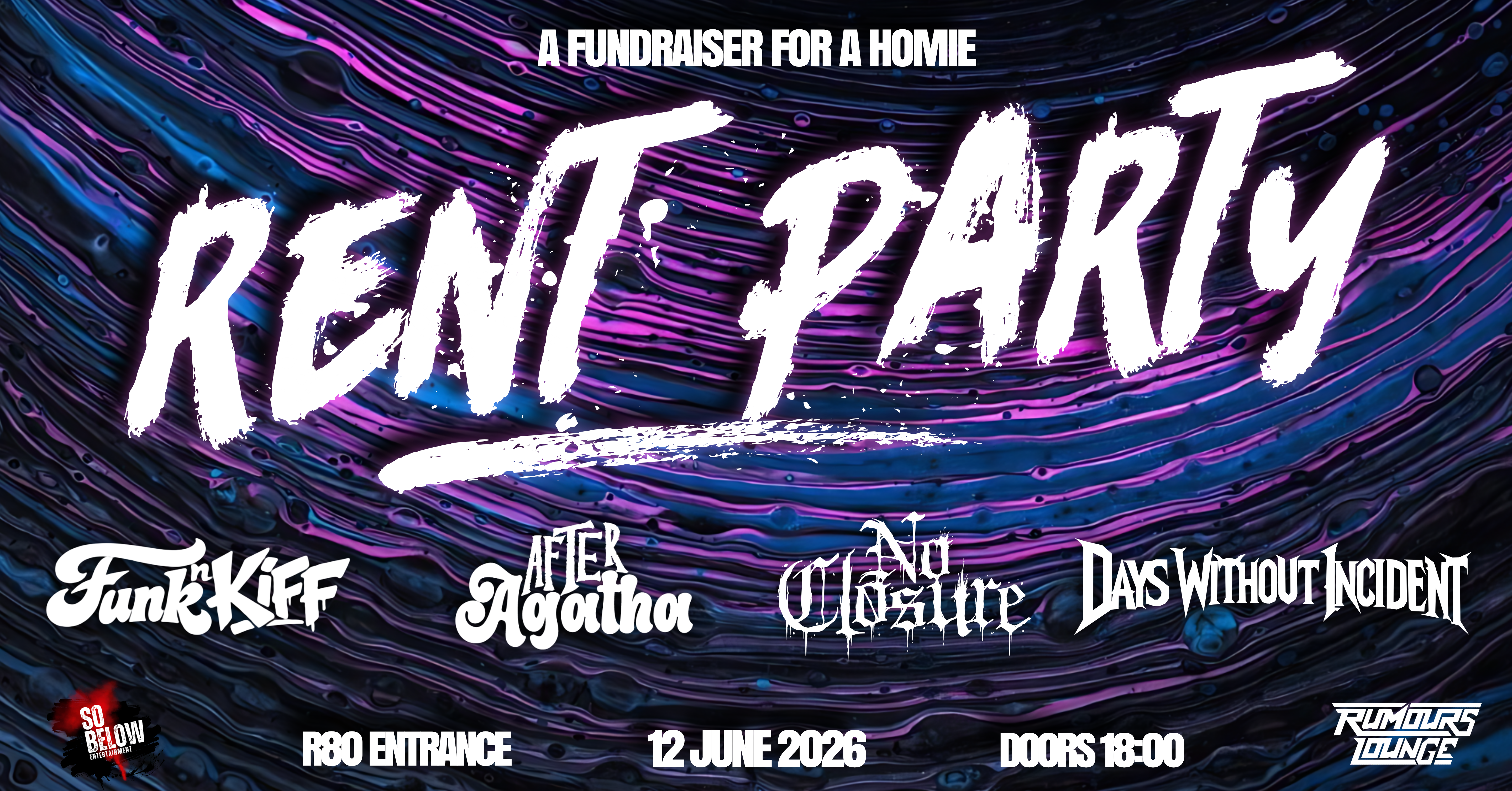 Rent Party fundraiser poster